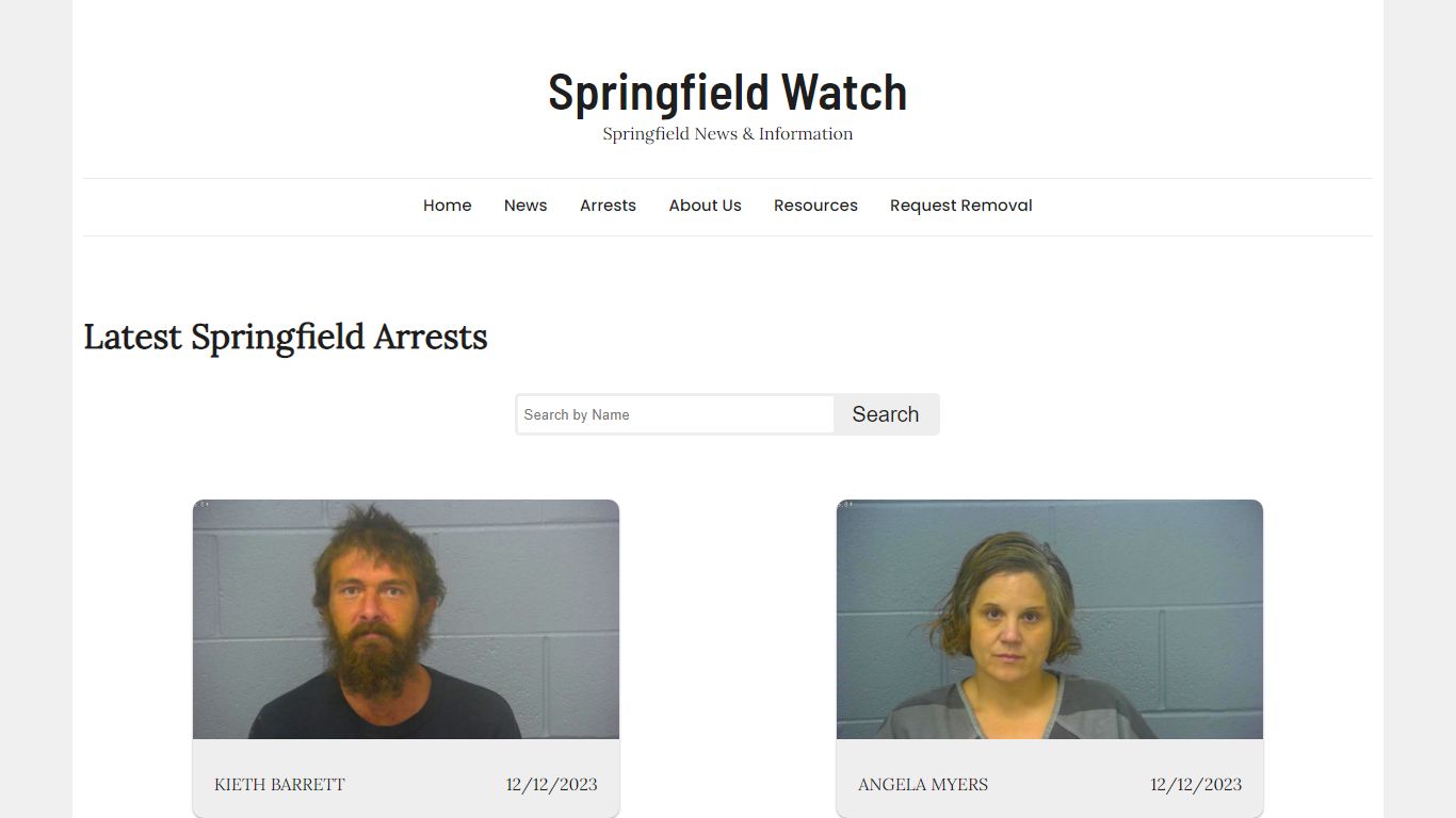Springfield Watch || Arrest Mugshots From Greene County, MO
